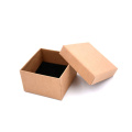 Kraft Paper Square Jewelry Earring Bracelet Ring Necklace Packaging Box Gift Boxes With Sponge